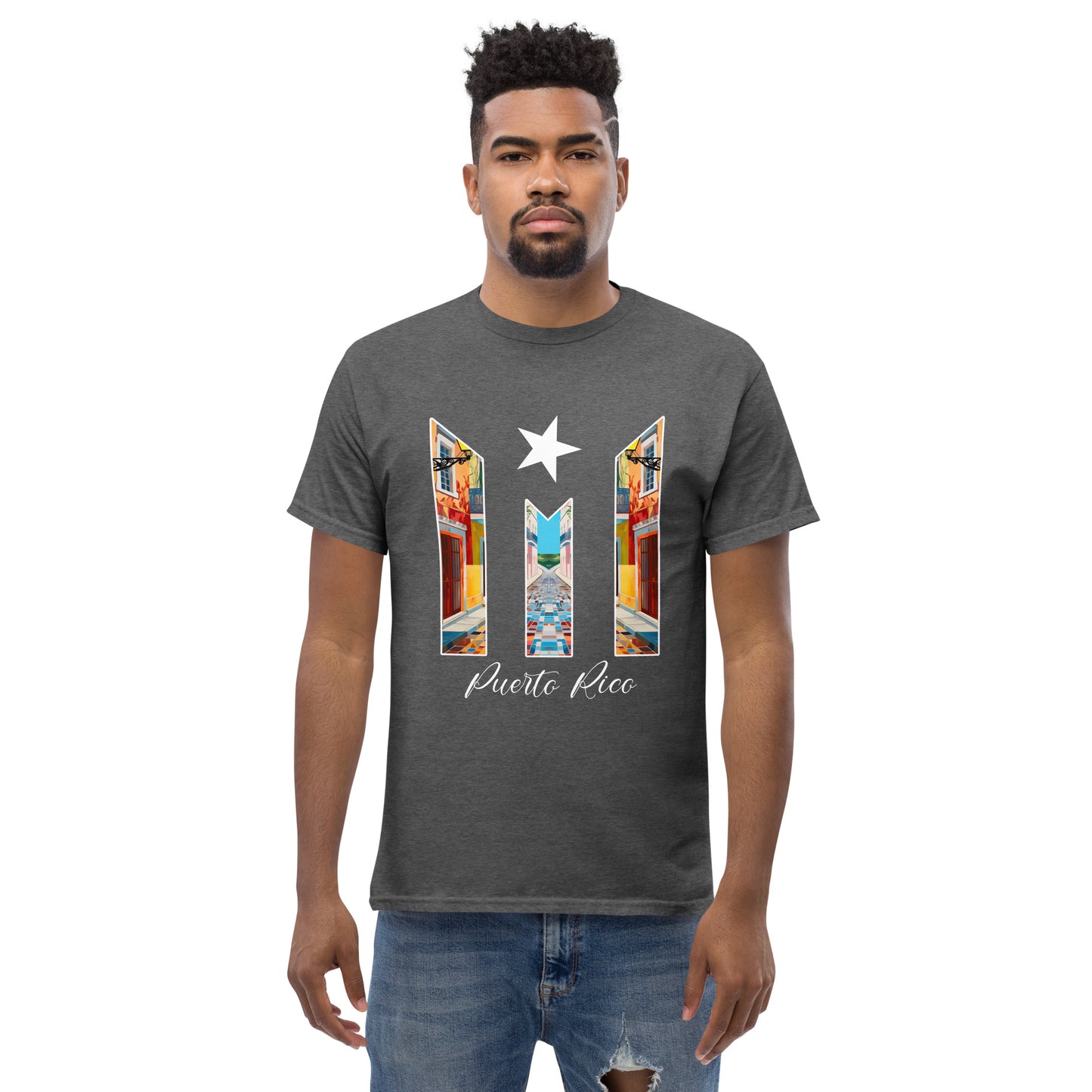 Puerto Rico Bandera Old San Juan Unisex classic tee