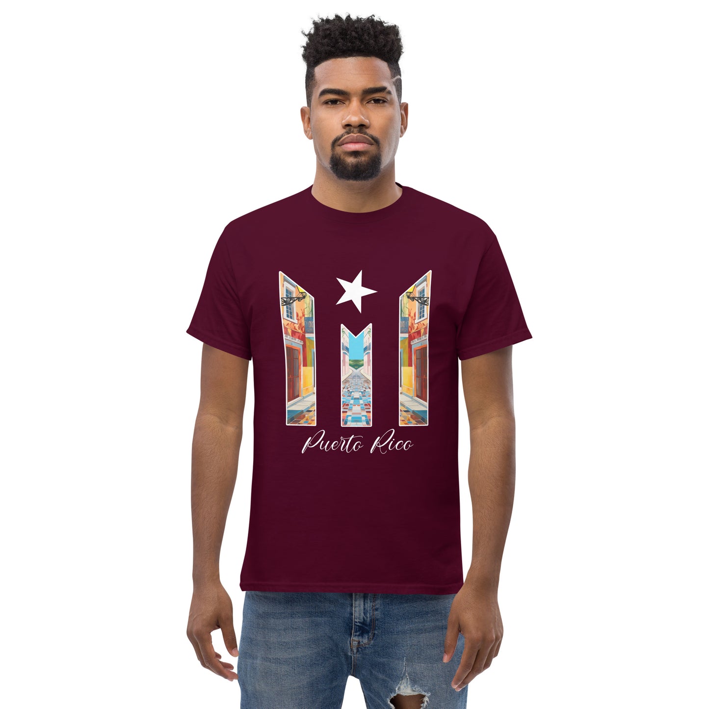 Puerto Rico Bandera Old San Juan Unisex classic tee