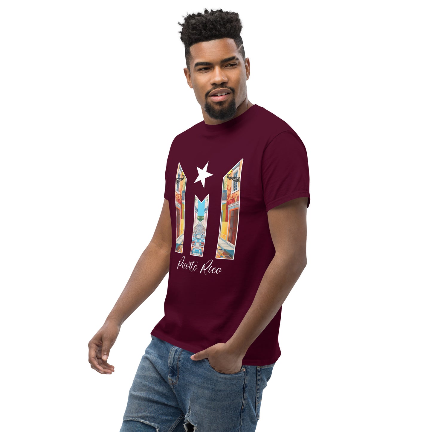 Puerto Rico Bandera Old San Juan Unisex classic tee
