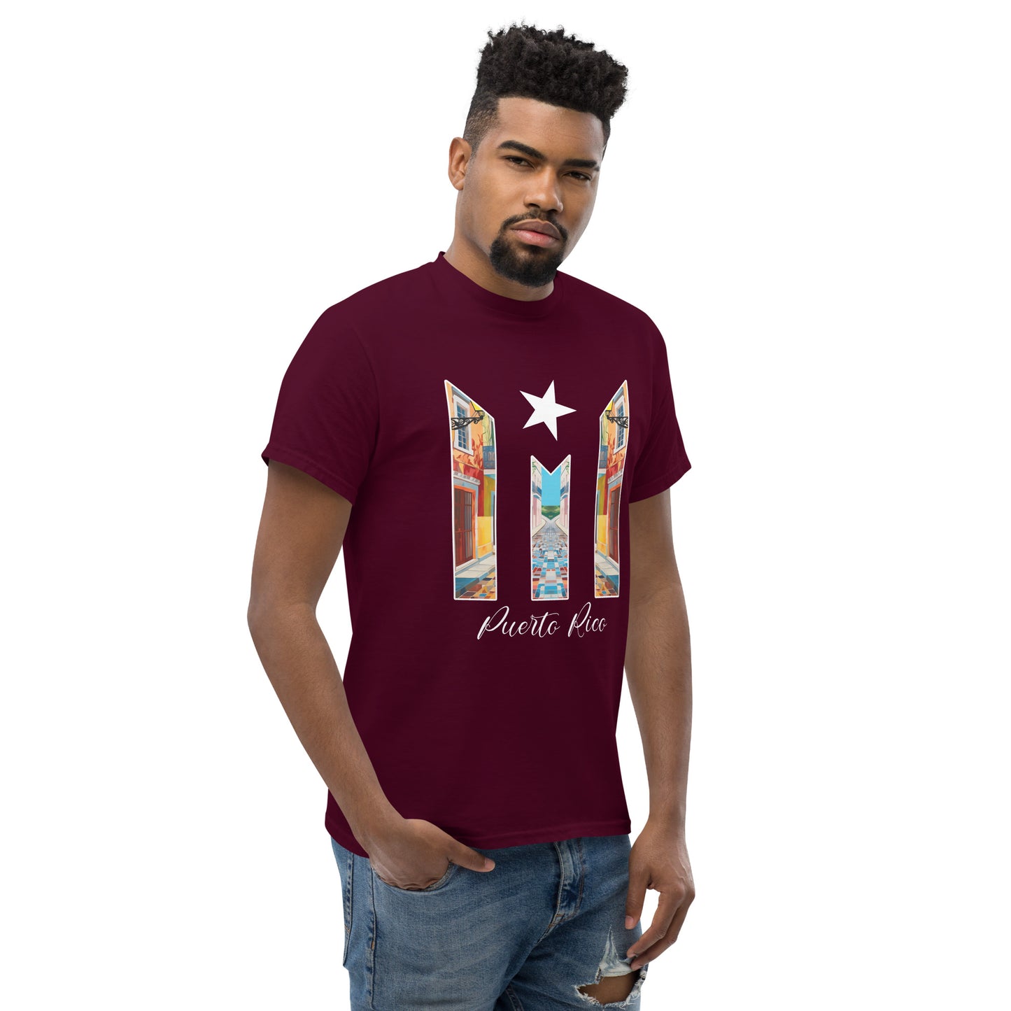 Puerto Rico Bandera Old San Juan Unisex classic tee