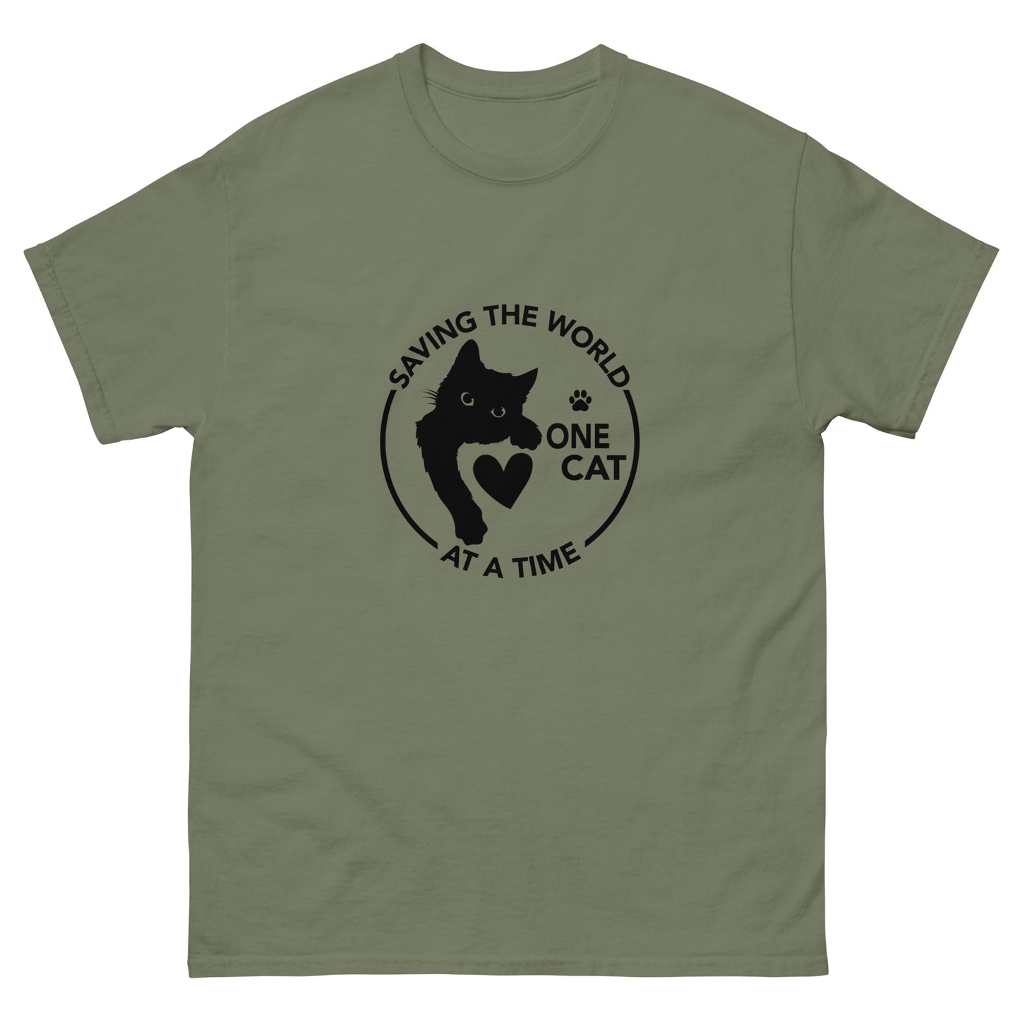 Saving the world one Cat at a time Unisex classic tee
