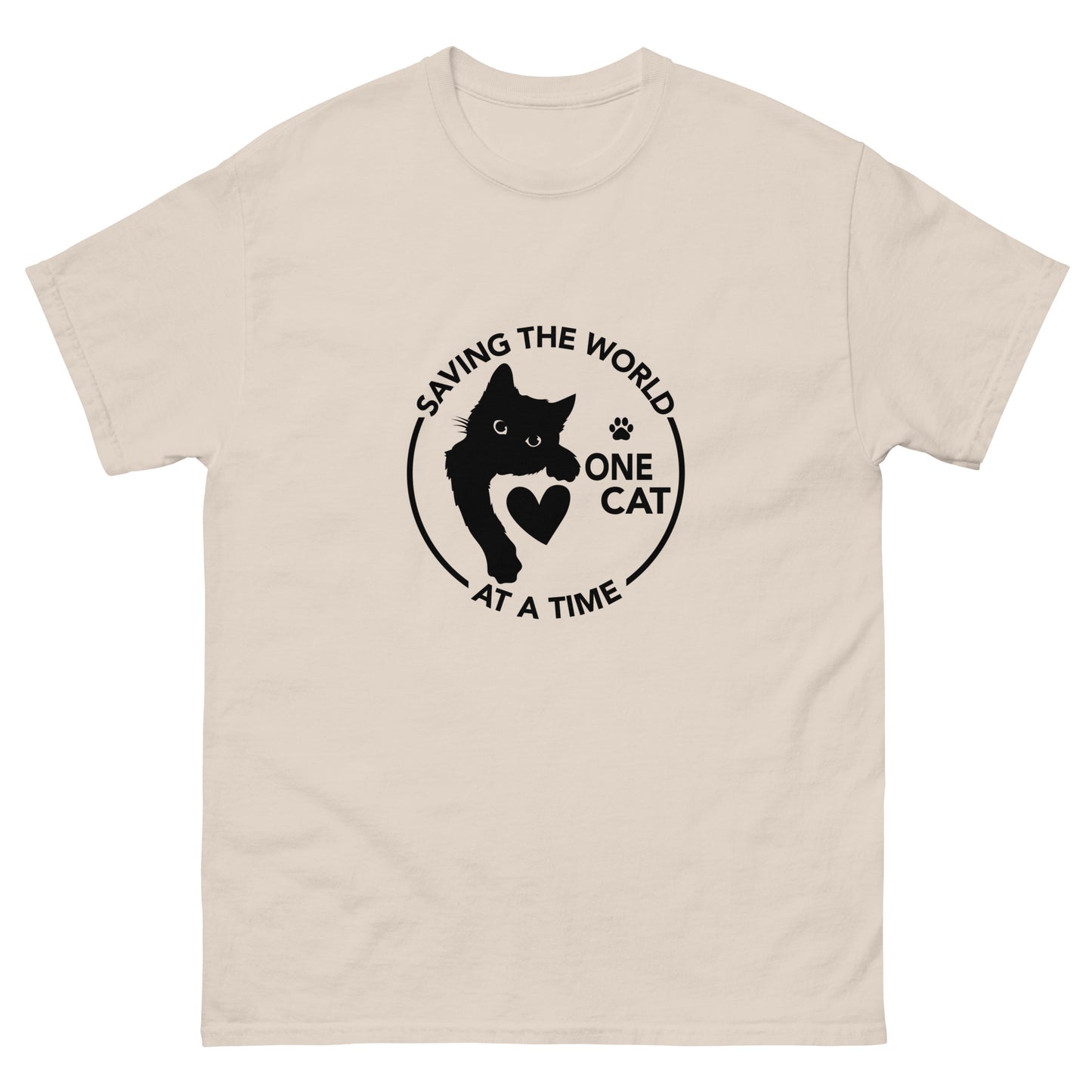Saving the world one Cat at a time Unisex classic tee