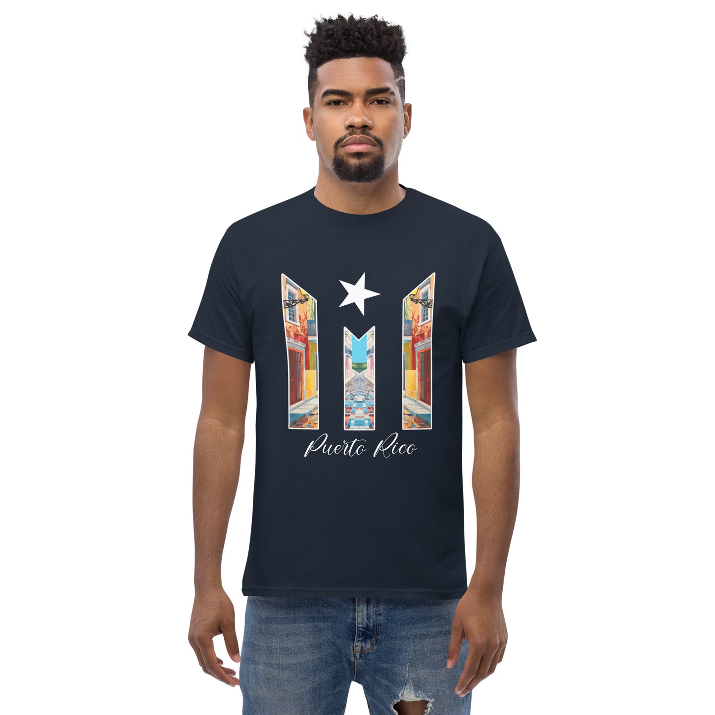 Puerto Rico Bandera Old San Juan Unisex classic tee