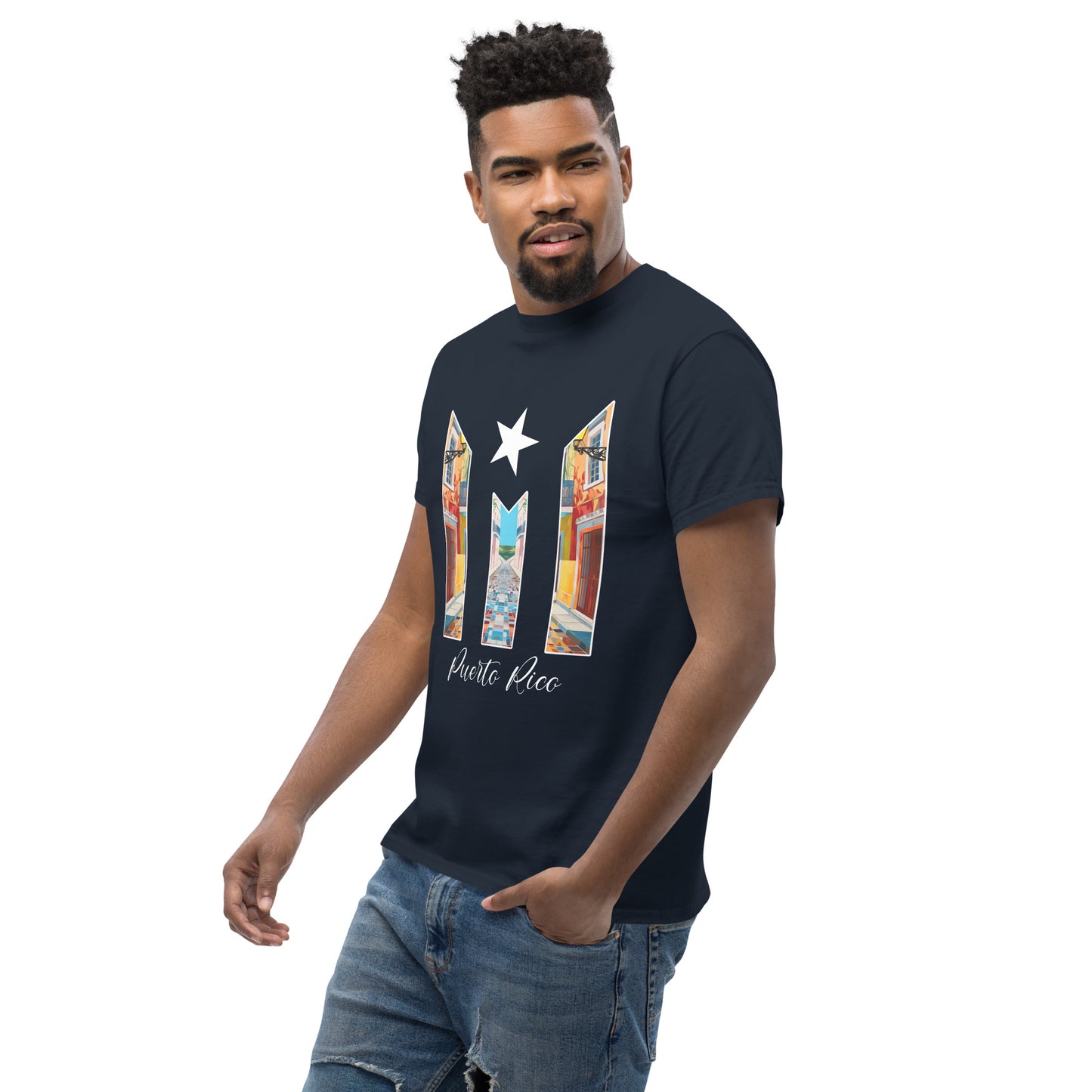 Puerto Rico Bandera Old San Juan Unisex classic tee