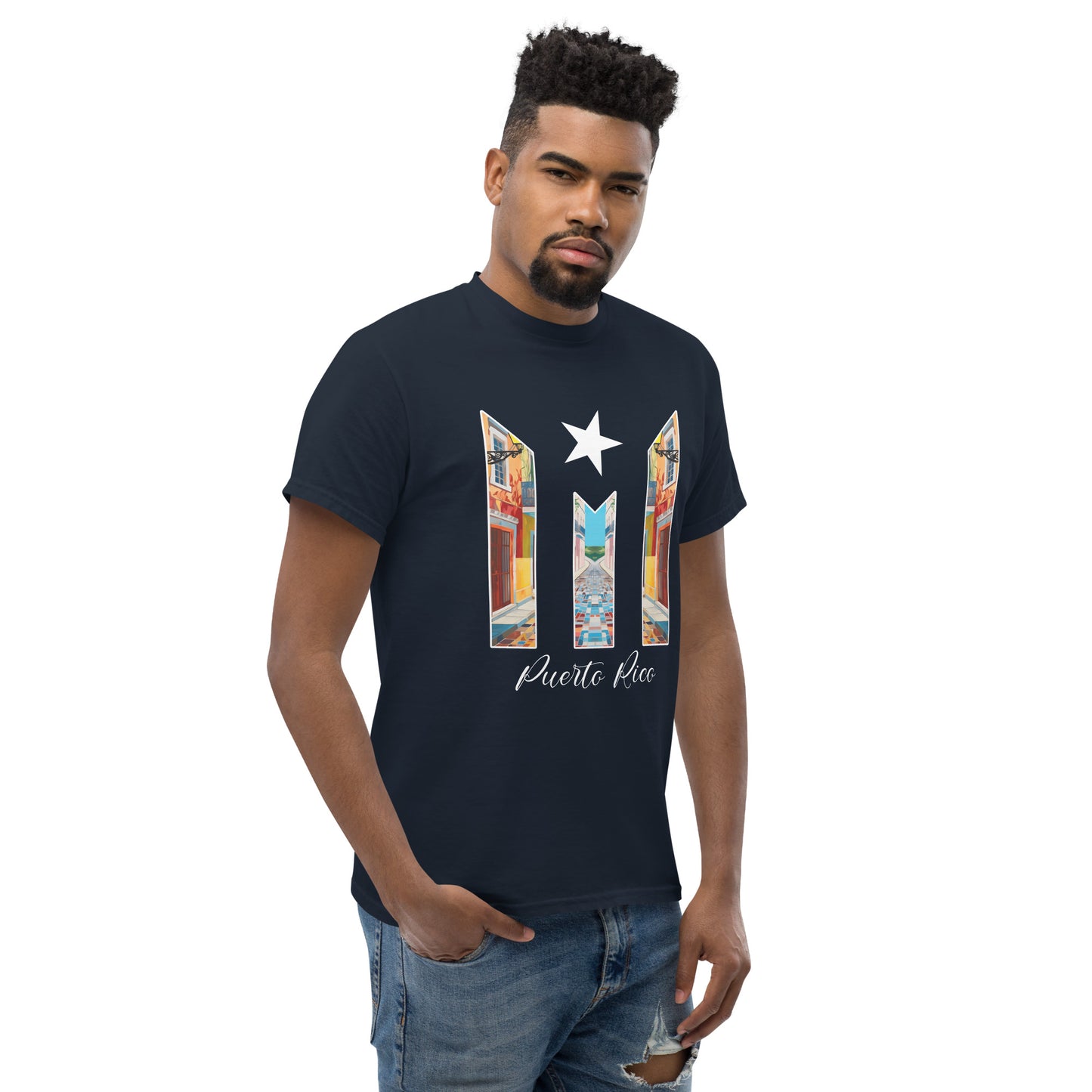 Puerto Rico Bandera Old San Juan Unisex classic tee