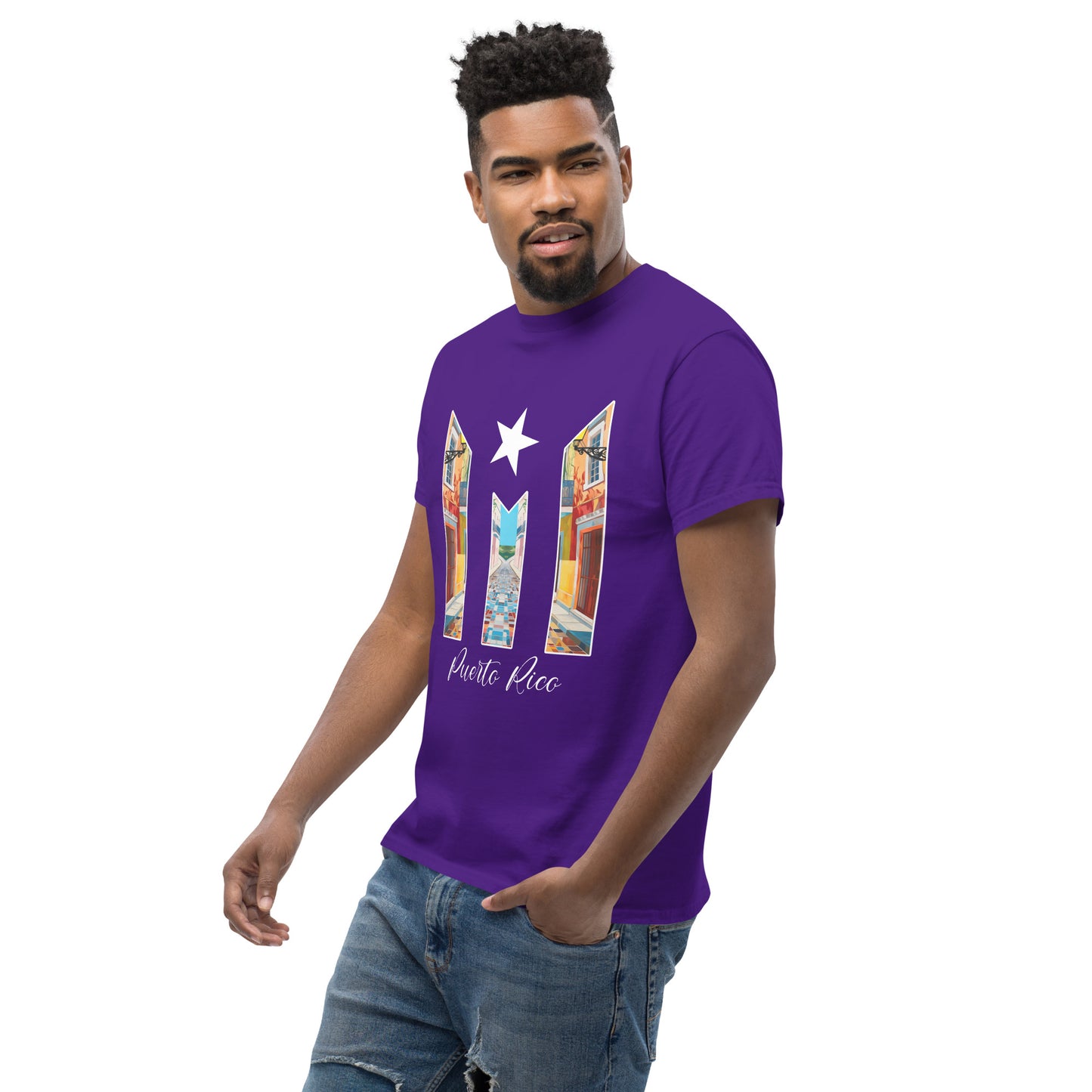 Puerto Rico Bandera Old San Juan Unisex classic tee