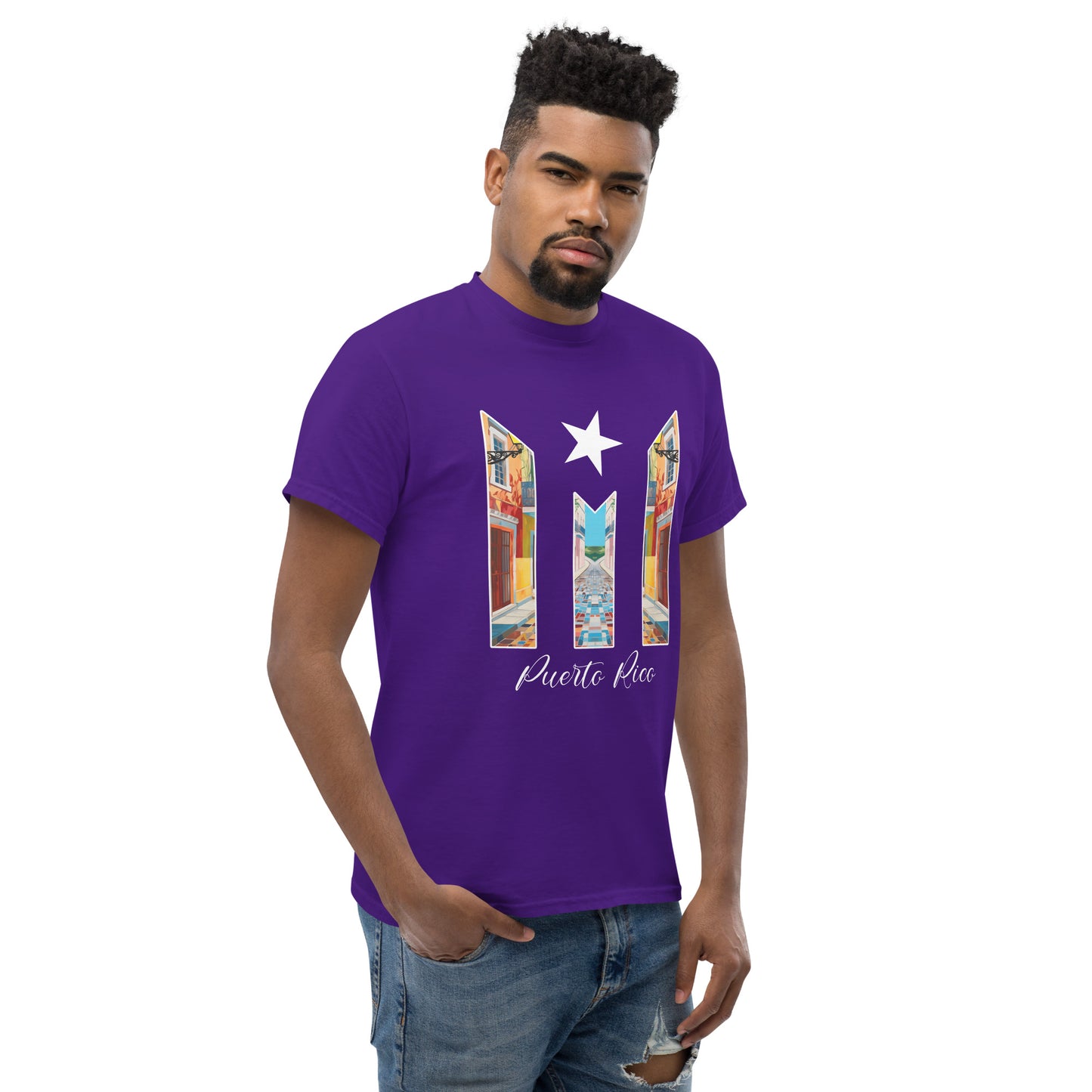 Puerto Rico Bandera Old San Juan Unisex classic tee