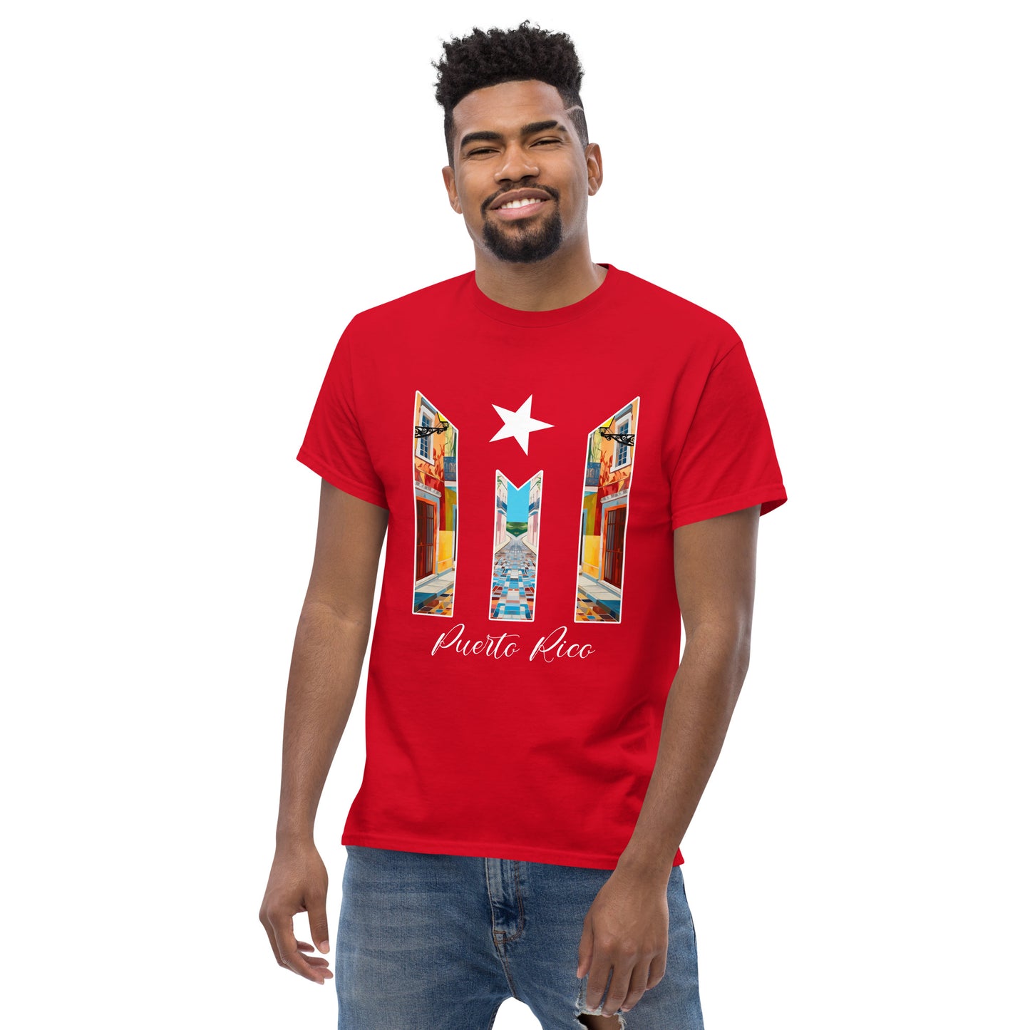 Puerto Rico Bandera Old San Juan Unisex classic tee