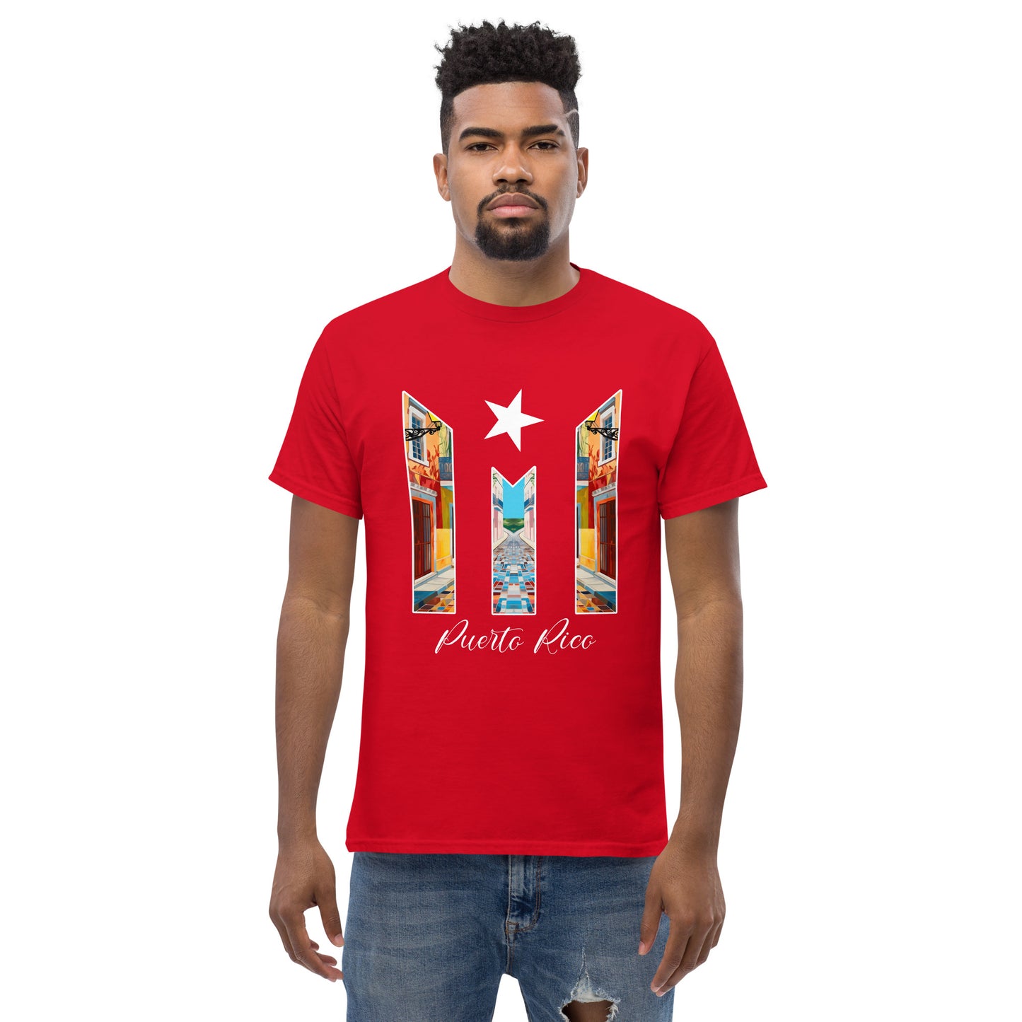 Puerto Rico Bandera Old San Juan Unisex classic tee