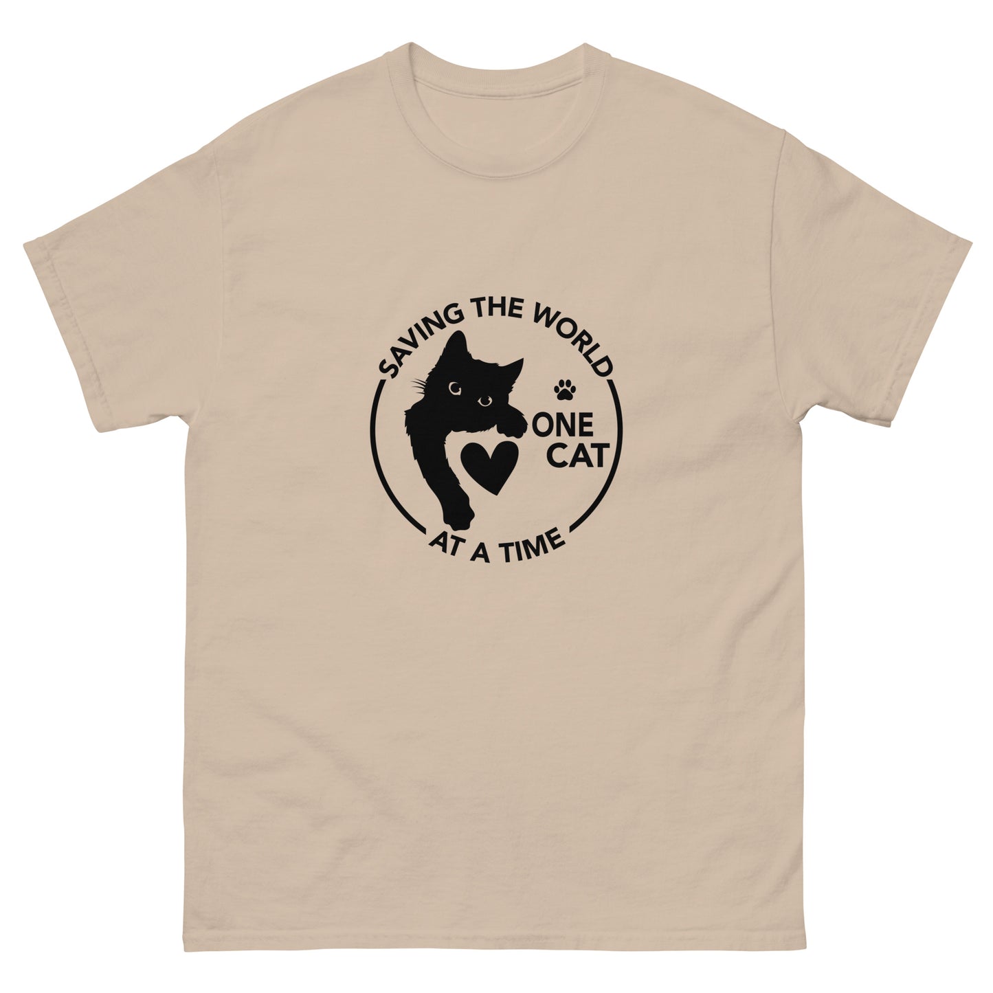 Saving the world one Cat at a time Unisex classic tee