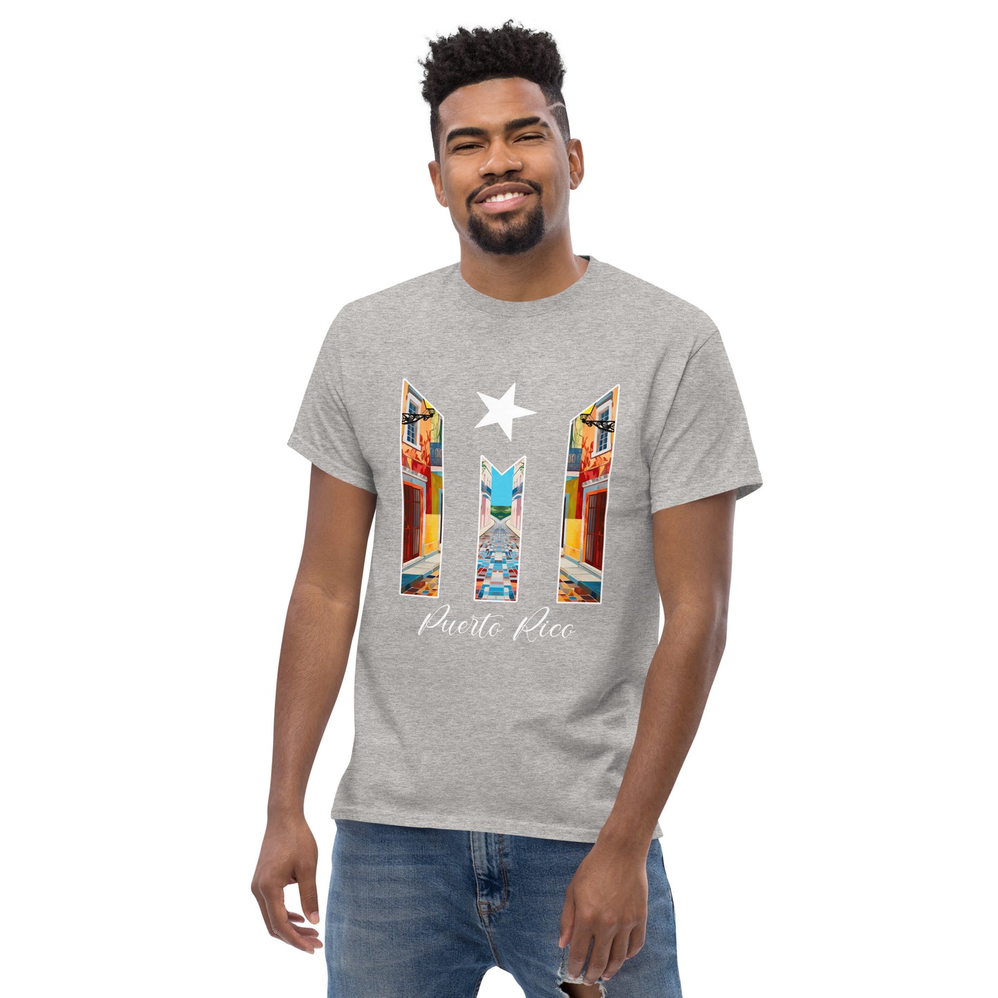 Puerto Rico Bandera Old San Juan Unisex classic tee
