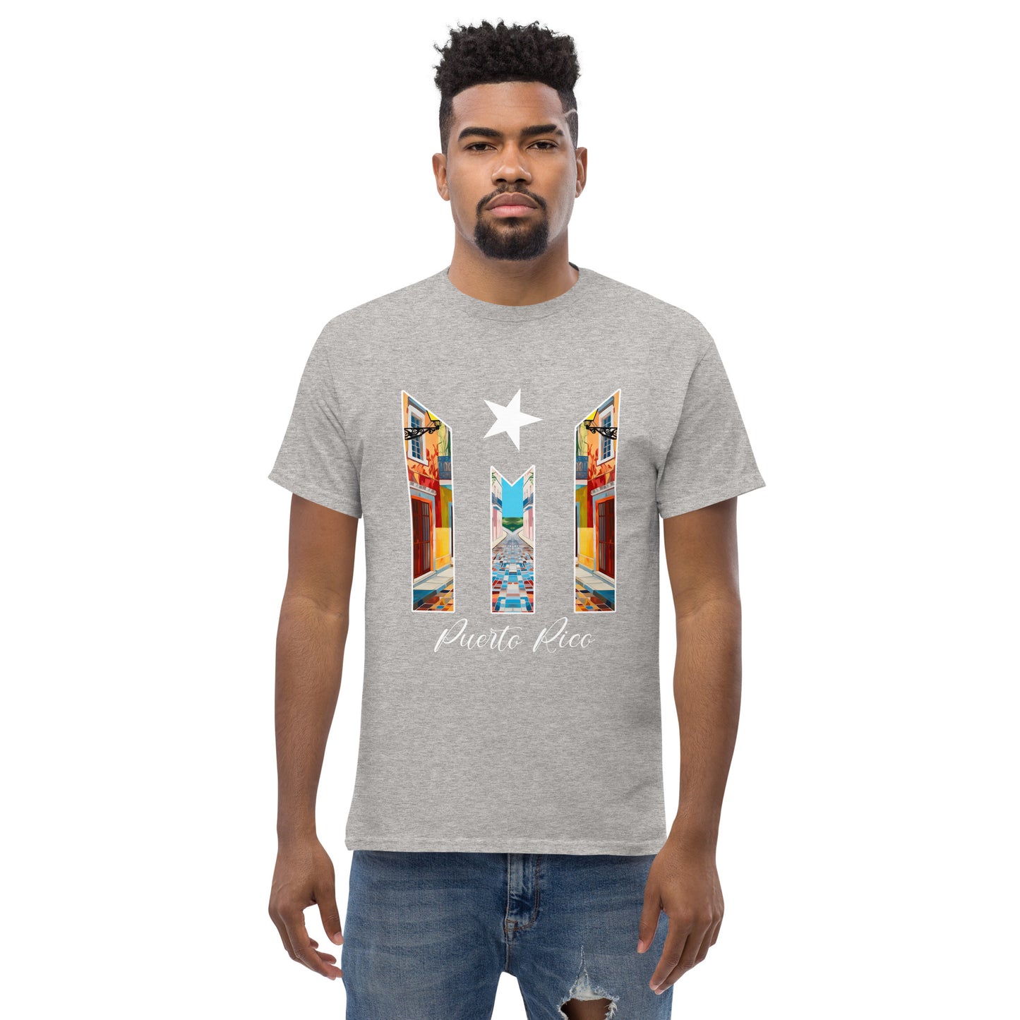 Puerto Rico Bandera Old San Juan Unisex classic tee