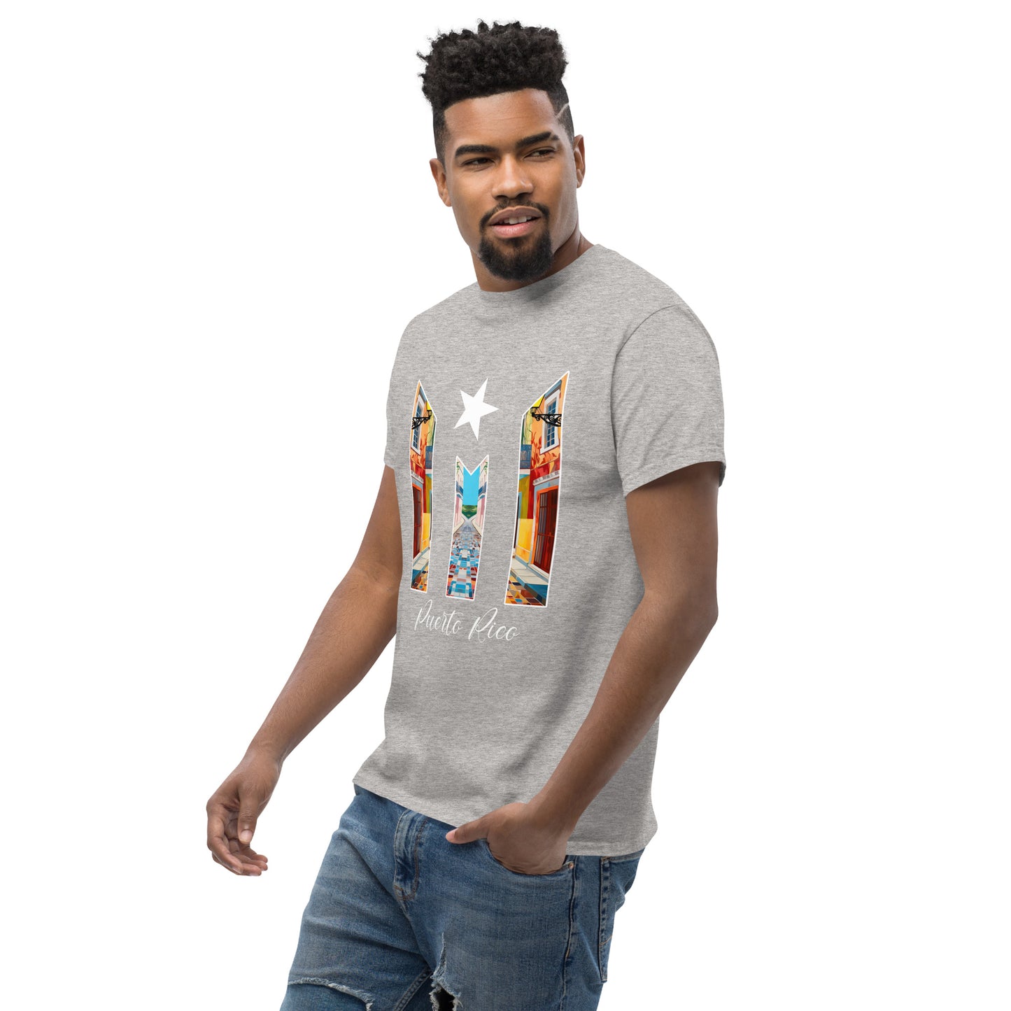 Puerto Rico Bandera Old San Juan Unisex classic tee