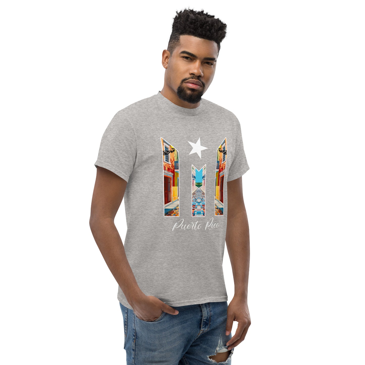 Puerto Rico Bandera Old San Juan Unisex classic tee