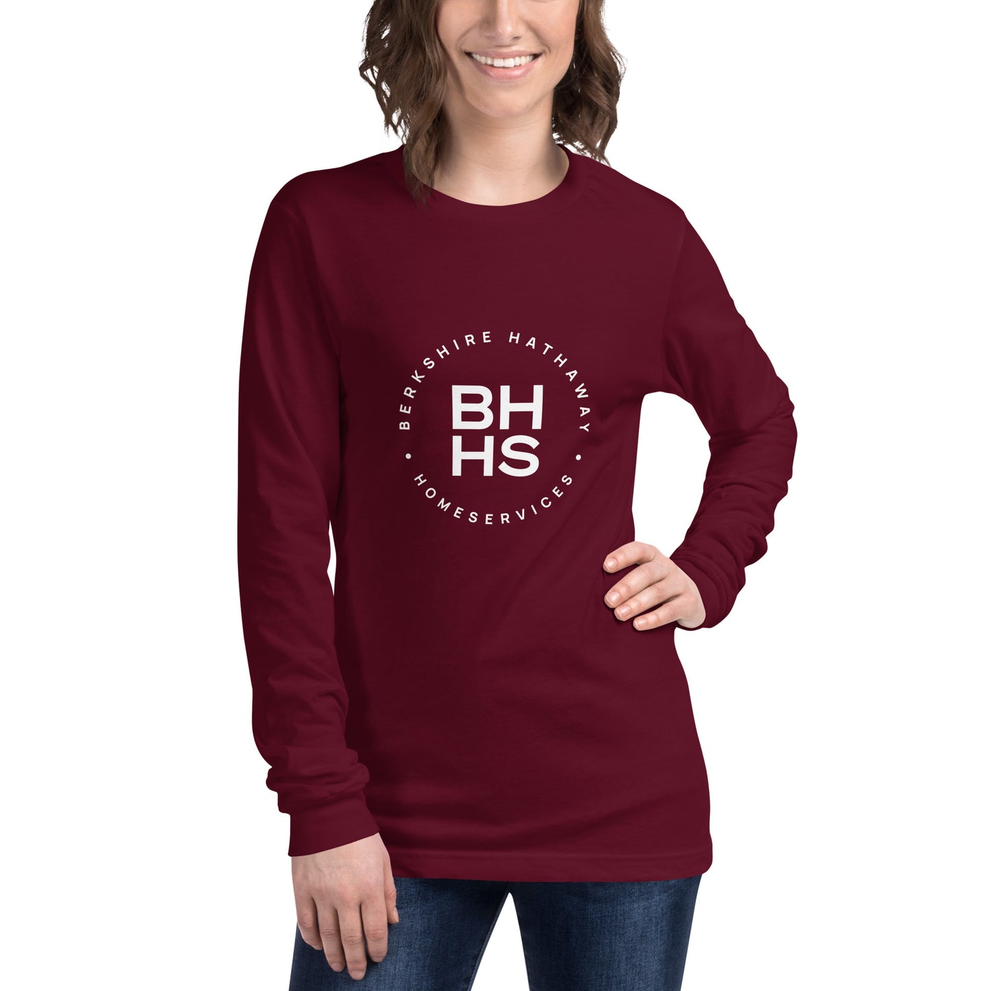 BHHS Unisex Long Sleeve Tee - White Logo
