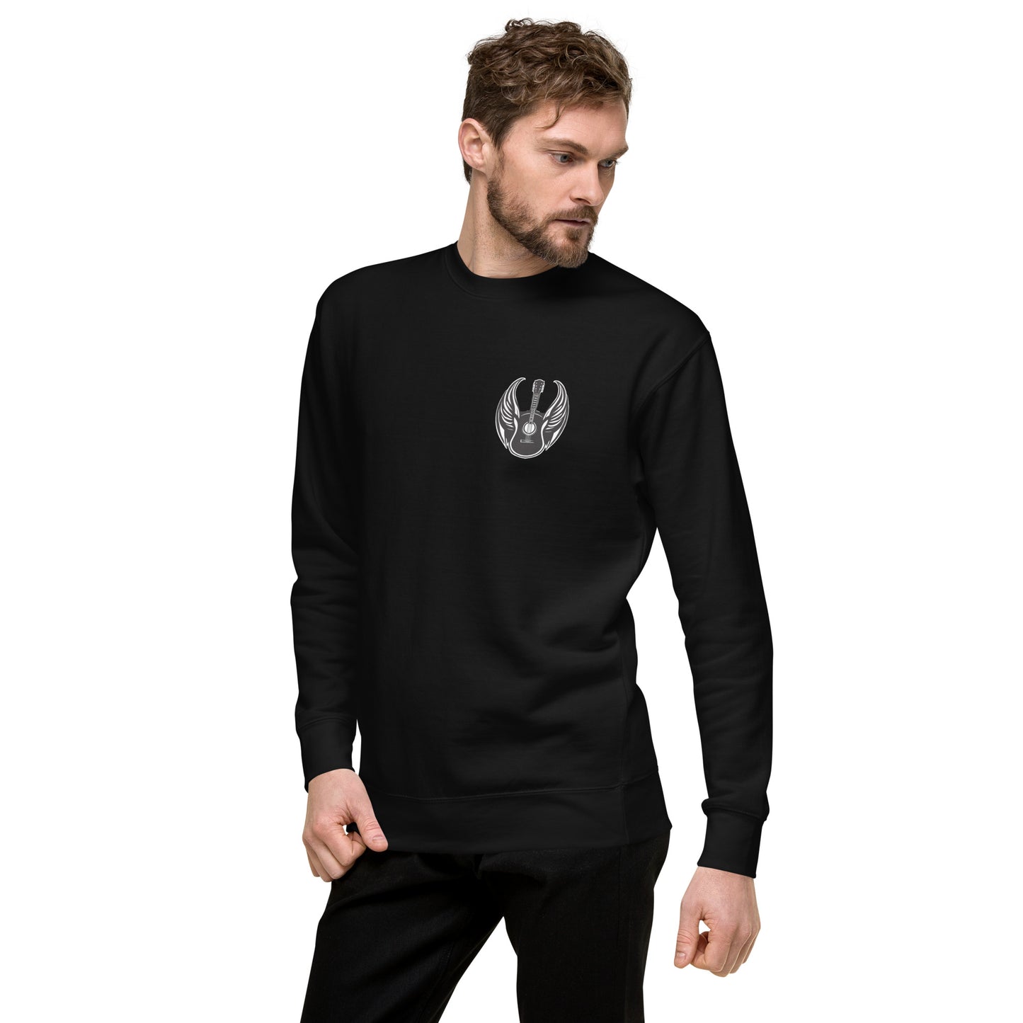Guitar with Wings Unisex Premium Sweatshirt
