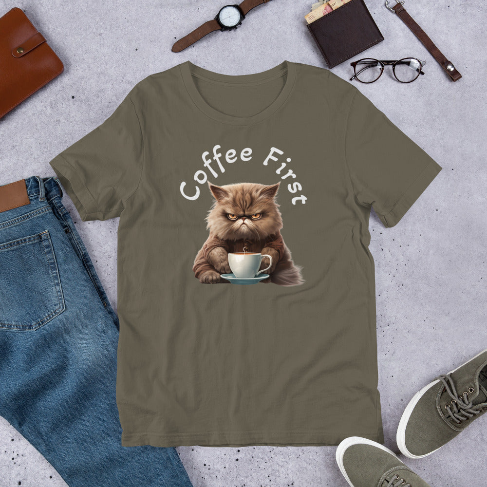 Coffee First Unisex t-shirt