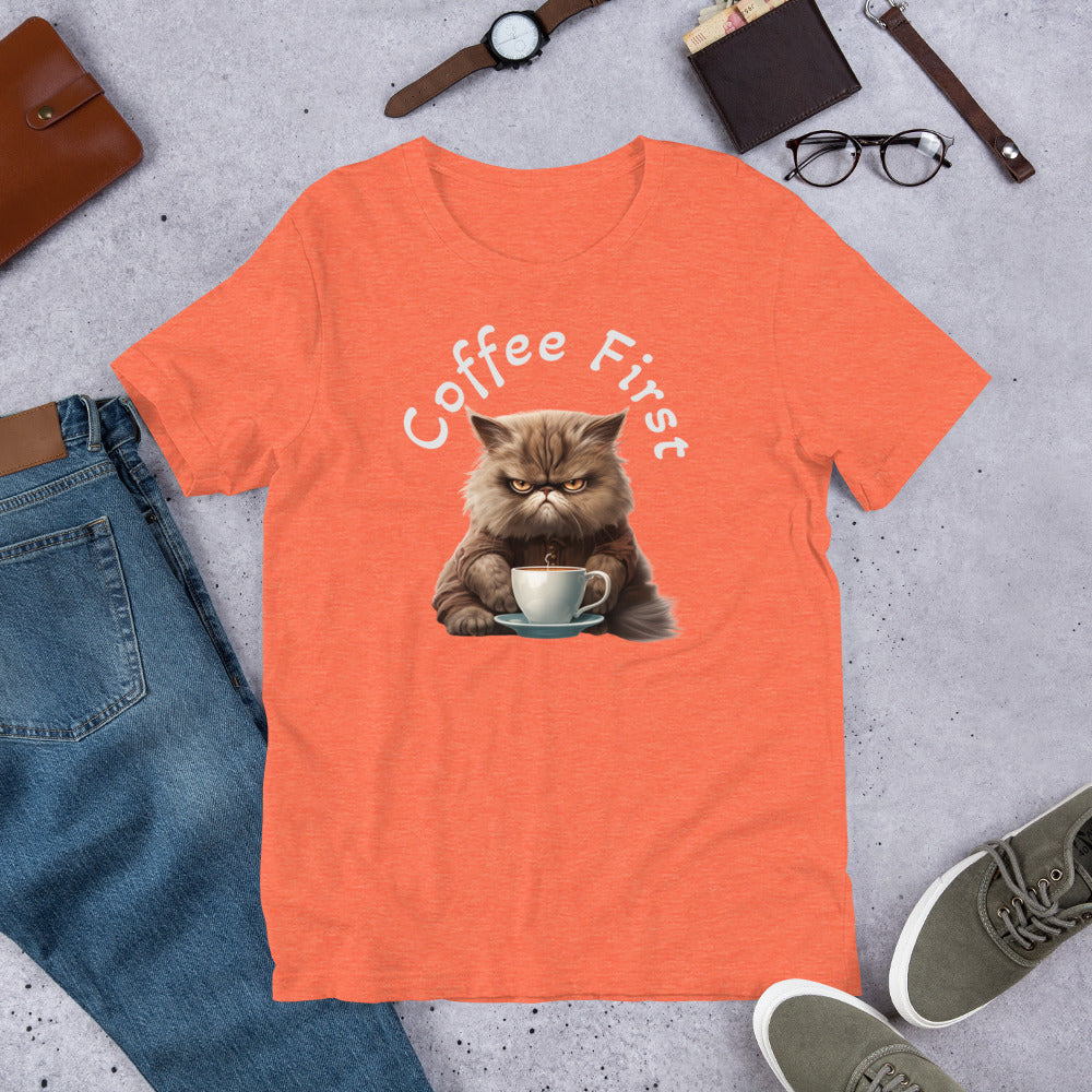 Coffee First Unisex t-shirt