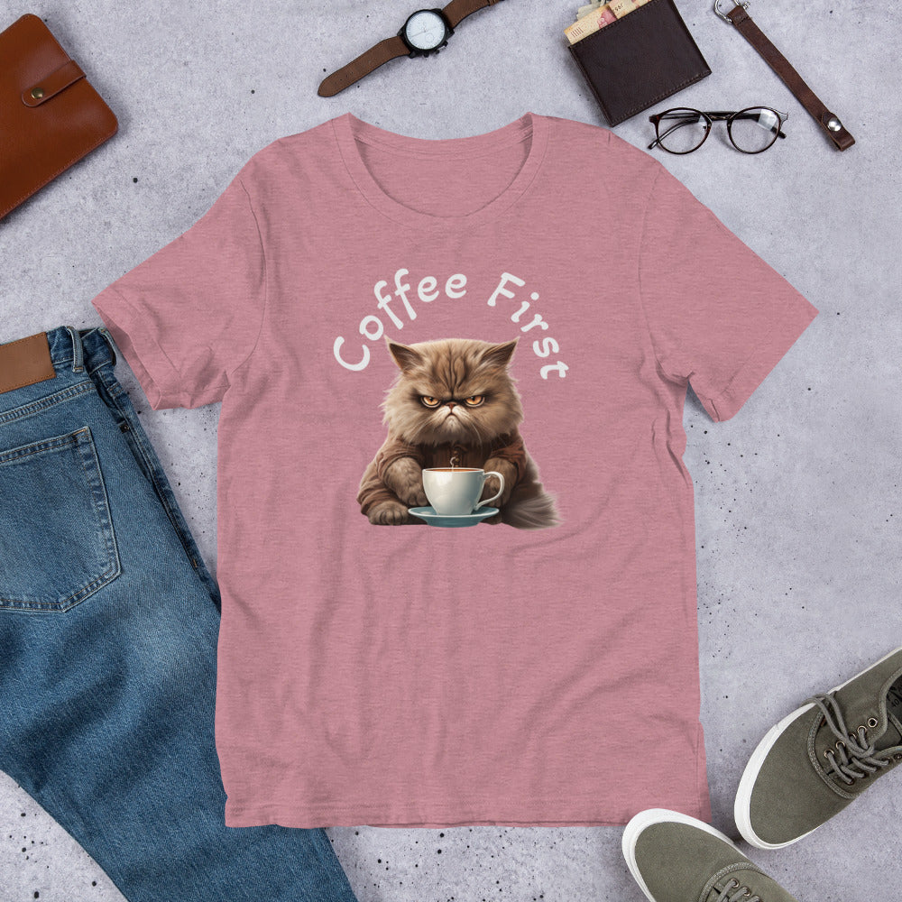 Coffee First Unisex t-shirt