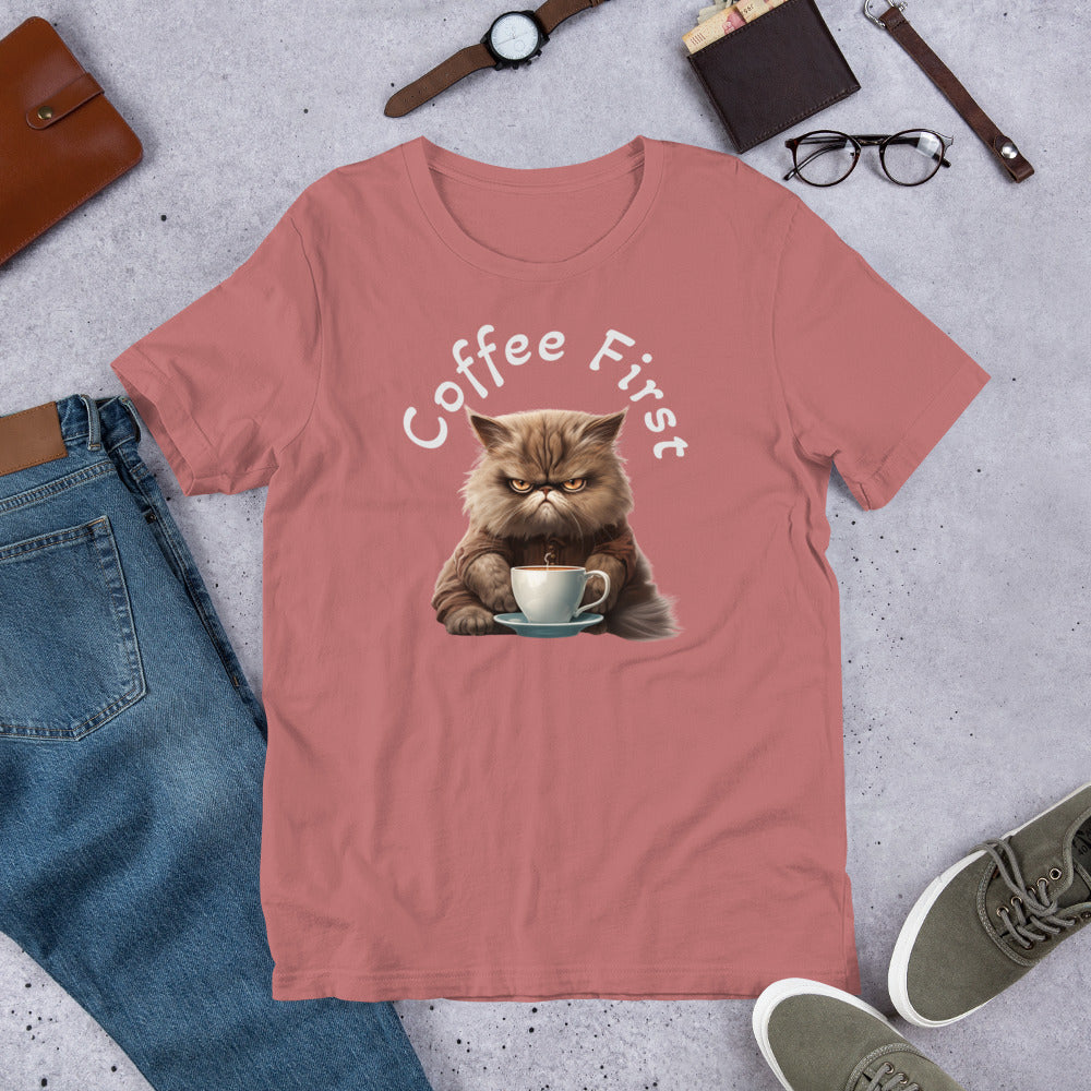 Coffee First Unisex t-shirt