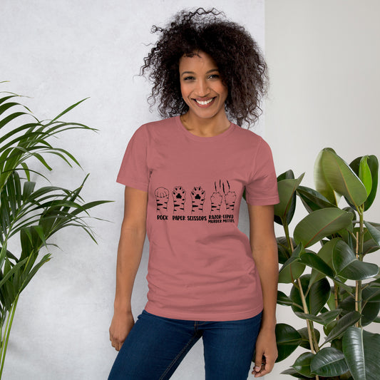 Rock Paper Scissors Unisex t-shirt