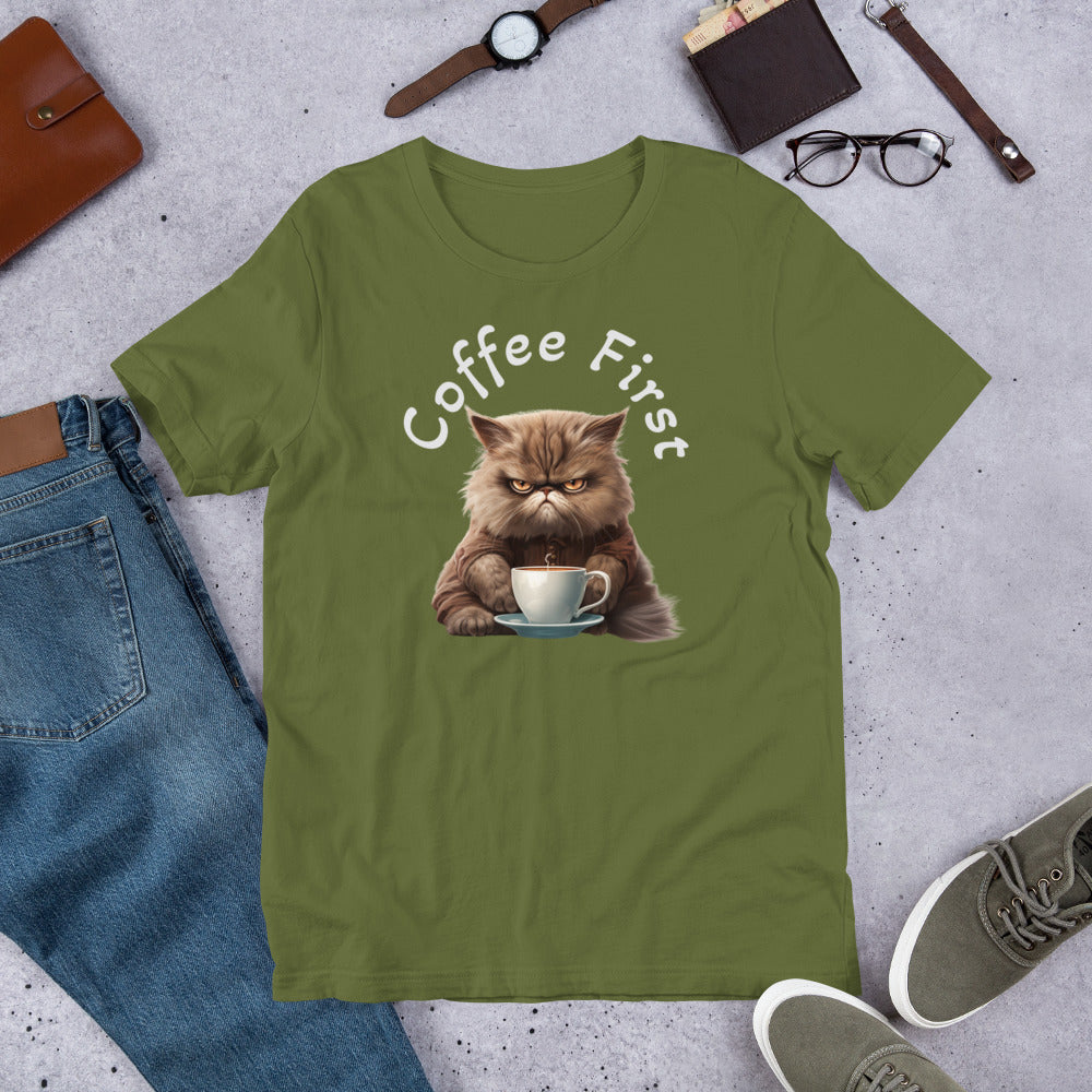 Coffee First Unisex t-shirt