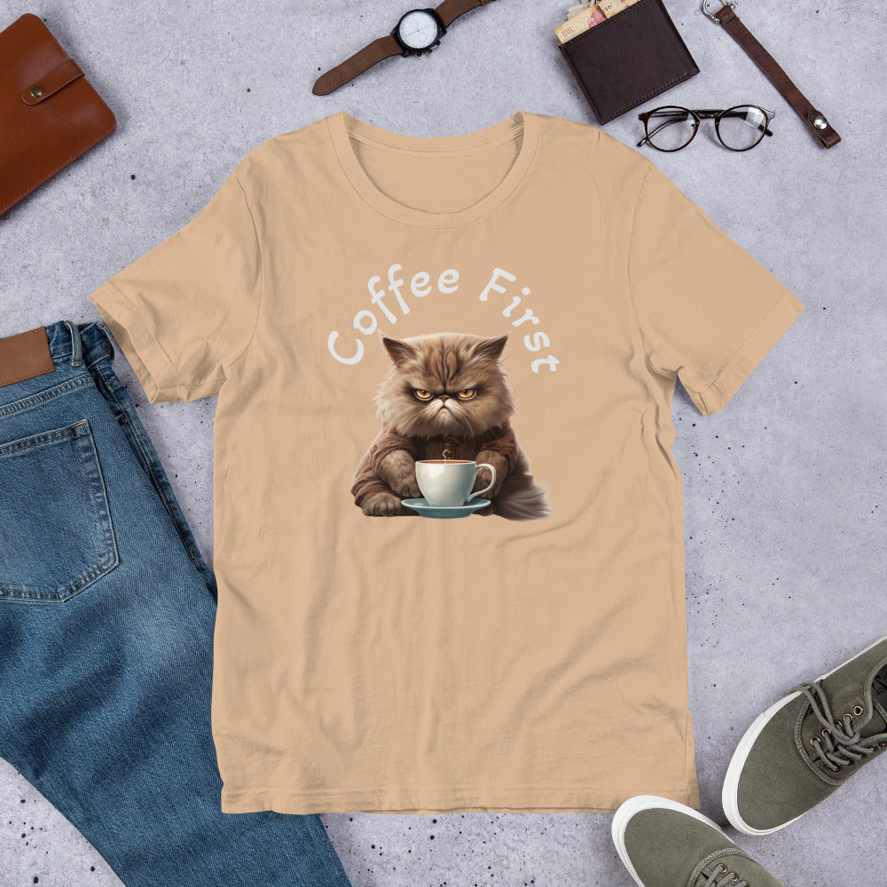 Coffee First Unisex t-shirt