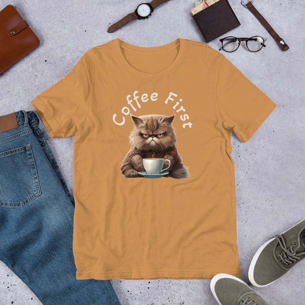 Coffee First Unisex t-shirt