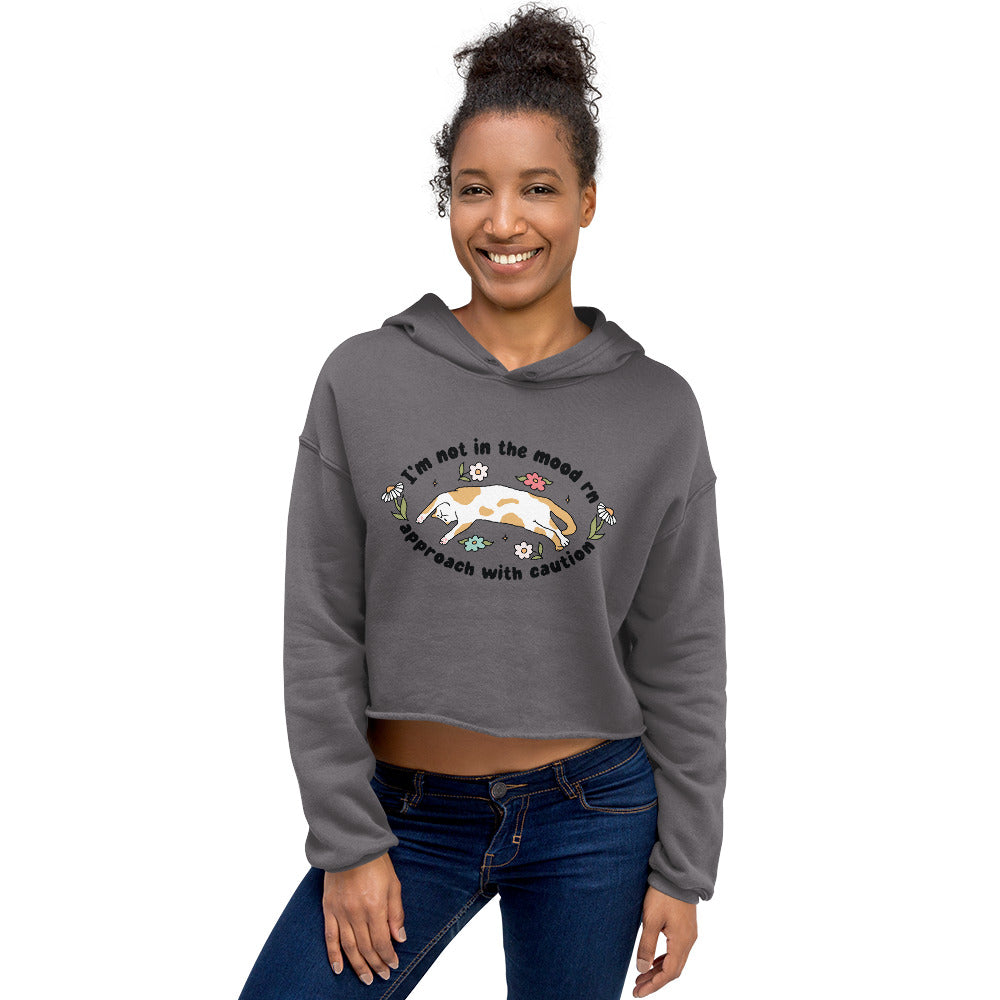 I'm not in the mood Crop Hoodie