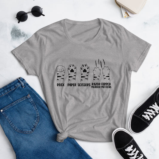 Rock Paper Scissors Razor Women's short sleeve t-shirt